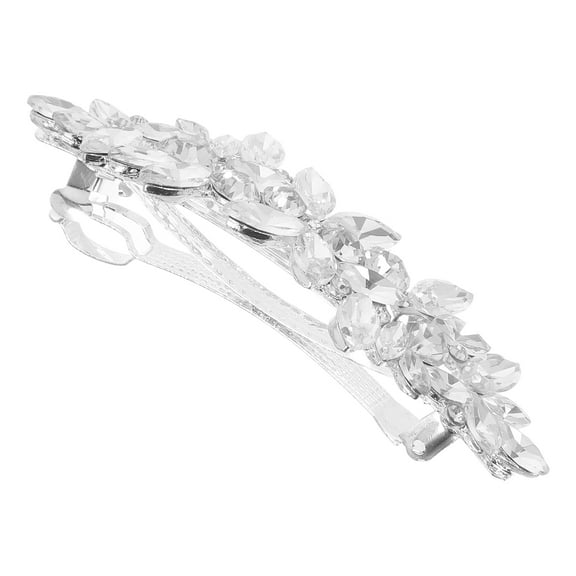 UPOUART Crystal Hair Barrettes Women Bling Hair Clips Alloy 1Pack
