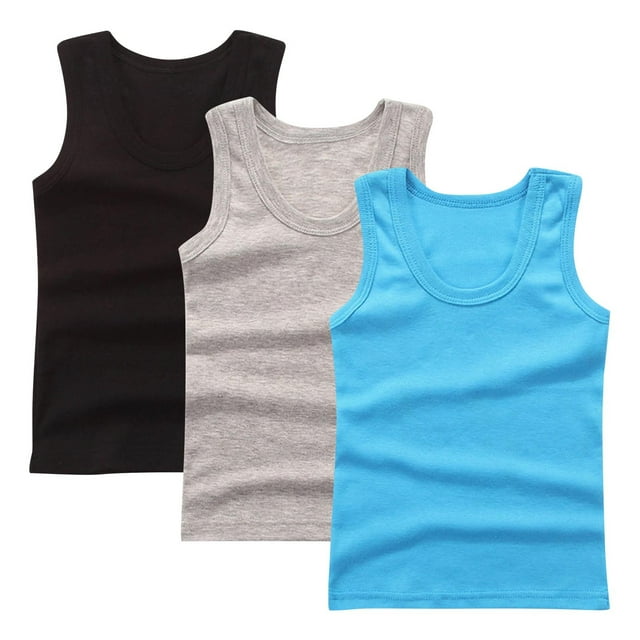 Camisoles pour Femmes Wo-Fusoul, sous-Maillots en Coton, Lot de 3 Hauts à Col Rond pour Tenues Décontractées et Formelles