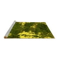 thumbnail image 2 of Ahgly Company Machine Washable Indoor Rectangle Abstract Yellow Modern Area Rugs, 3' x 5', 2 of 4