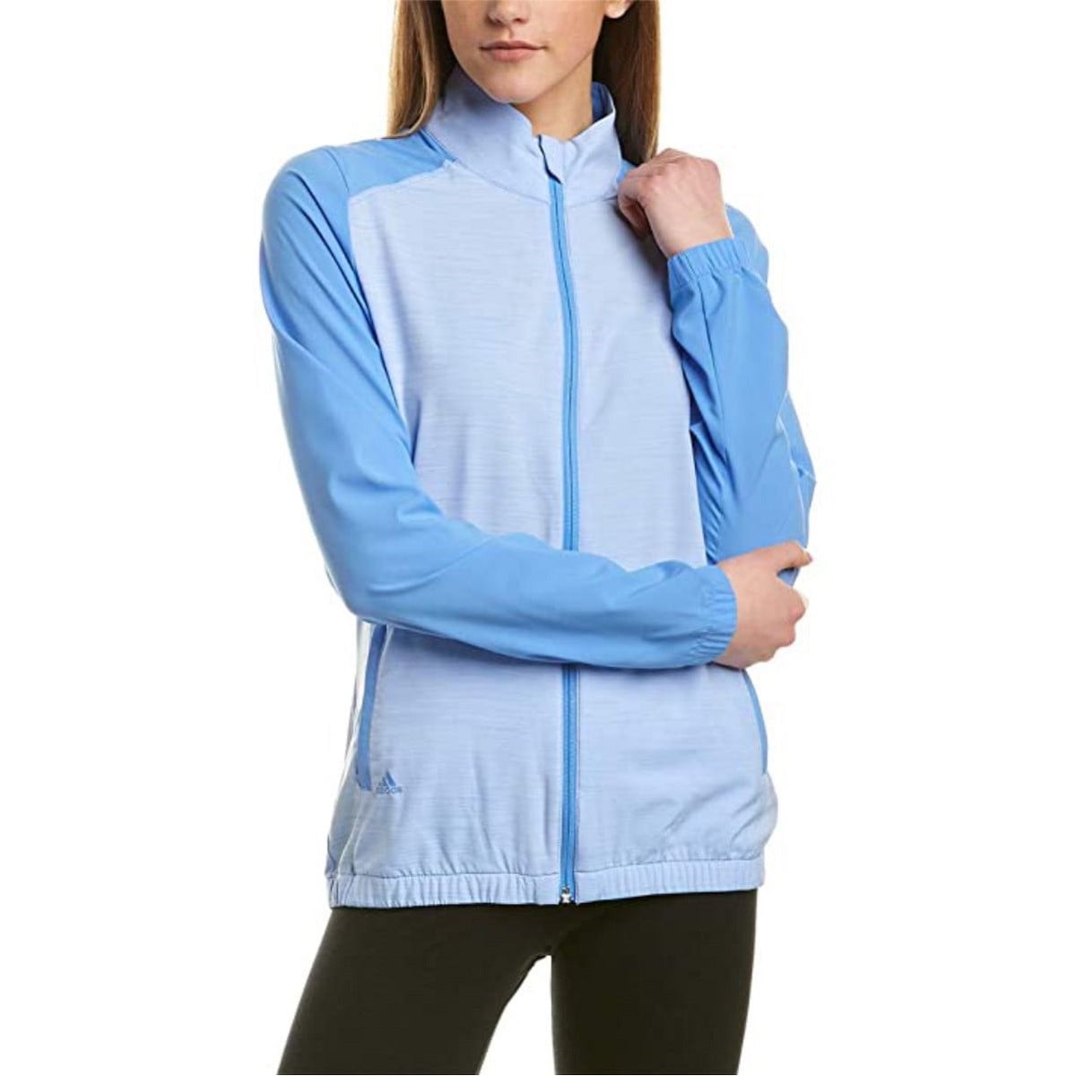 adidas Golf Women's Essentials Full Zip Wind Jacket, Real Blue, Medium