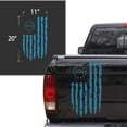 thumbnail image 2 of Distressed Betsy Ross Flag 1776 American USA US Flag Truck Tailgate Vinyl Decal fits Most Pickup Trucks EUA Flag Rear Graphic Bumper Sticker for Car SUV Van Windows (11" x 20", Ice Blue), 2 of 8