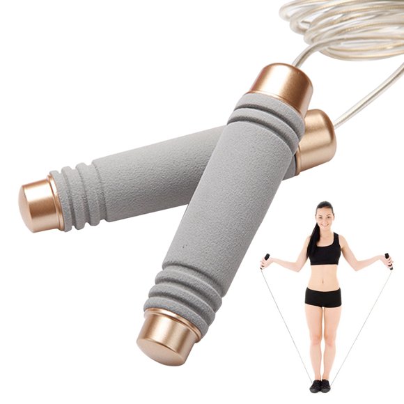 Labymos Weighted Jump Rope Anti Skid Jump Rope Adjustable Skipping Rope Jumping Exercise for Home