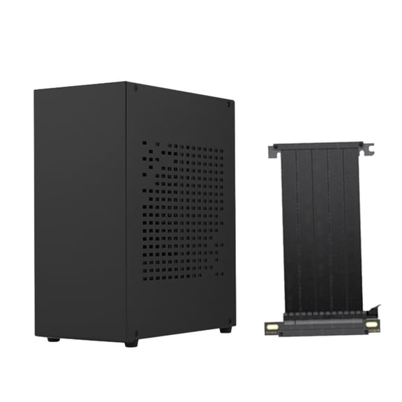 Tizuqe Aluminum Mini ITX Chassis for Gaming Desktop PC Case USB3.0 Support Graphics Card RTX2070 with PCIE3.0 Cable