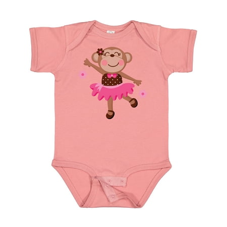 

Inktastic Ballerina Dance Monkey Gift Baby Girl Bodysuit