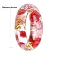 thumbnail image 2 of HIJONES Women's Pressed Dried Flowers Plant Resin Bracelet Style 6, 2 of 4