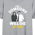 thumbnail image 3 of Parks and Recreation - Die Of Fun  - Juniors Ideal Flowy Muscle T-Shirt, 3 of 5