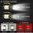 thumbnail image 4 of Camping Lantern, Outdoor Led Camping Lantern, Rechargeable Flashlights with 1000LM, 6 Modes, High Power Bank, IPX5 Waterproof Portable Emergency Camping Light for Fishing, Hiking, Reading, 4 of 9