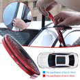 thumbnail image 2 of T Shape Car Weather Stripping Seal Strip for Windshield Sunroof Window Door Frame Leak Proof Noise Reduction Waterproof Dustproof EPDM Rubber Auto Seal Trim Accessories 2M Universal Fit, 2 of 8