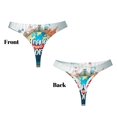 thumbnail image 3 of Balery Travel Around The World Tangas de Algodón para Mujer con Estampado – Ropa Interior Sexy, Transpirable, G-string-4X-Large, 3 of 6