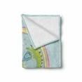 thumbnail image 2 of Fantasy Soft Flannel Fleece Throw Blanket, Love of Dragon and Unicorn Couple Romance Flirting Baby Cartoon, Cozy Plush for Indoor and Outdoor Use, 50" x 60", Baby Blue Pale Pink, by Ambesonne, 2 of 6