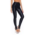 thumbnail image 3 of YONGHS Women's Oil Shiny Shaping Pantyhose Stockings Sheer Dance Tights Stretch Gym Yoga Pants Black XL, 3 of 6