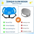 thumbnail image 2 of Shininglove Glow-in-the-Dark Elephant Spinning Chair for Kids - Sensory Sit & Spin Swivel Seat for Balance & Coordination, Ages 3+, 2 of 9