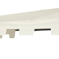 thumbnail image 6 of JONATHAN Y Sidney 9 ft. Half Market Patio Umbrella, Classic Mid-Century Rectangular with Crank, Wind Vent and UV Protection, Cream/White, 6 of 10