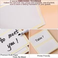 thumbnail image 4 of 120 Tarjetas de Lugar Premium, Tarjetas de Mesa Pequeñas con Borde de Papel Dorado, Tarjetas de Carpa de, 4 of 8