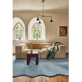 thumbnail image 2 of Homee Hand Tufted Woollen Rugs Scallop Soft Blue Rug Available In All Sizes 5x8 ft 6x9 ft 8x10 ft, 2 of 3