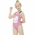 thumbnail image 3 of Hello Kitty Girls One Piece Swimsuits Hawaiian Summer Swimwear Beach Bathing Suit Outfits, 3 of 7