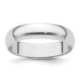 thumbnail image 1 of Bague de Mariage Demi-Ronde 5mm Taille 10 Classique en Forme de Domed, 1 of 9