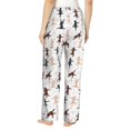 thumbnail image 3 of Xecao Yoga Labrador Retriever Women's Straight Lounge Pajama Pants: The Epitome of Relaxed Sleepwear, 3 of 9