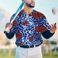 thumbnail image 6 of Balery Abstract Colorful Butterflies Baseball Jersey for Men Casual Button Down Shirts Short Sleeve Active Team Sports Uniform-3X-Large, 6 of 9