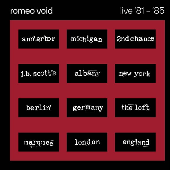 Romeo Void - Live '81-'85 - Music & Performance - CD