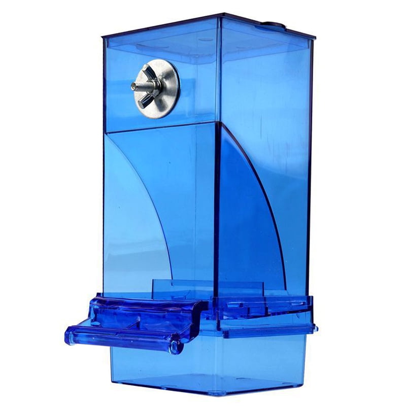 Automatic Bird Feeder Curved Design with Lid for Cockatiel Accessories