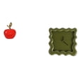 thumbnail image 1 of Estatua de cerámica, figura, escultura, fruta artificial, artesanía, reloj de pared, material único, adecuado para sala de estar, dormitorio, oficina,, 1 of 8