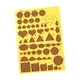 thumbnail image 4 of Herramienta de dibujo de regla DIY, plantilla portátil hecha a mano, plantilla de filigrana de diferentes formas, herramienta de papel para filigrana Amarillo Macarena tablero de quilling de papel, 4 of 8
