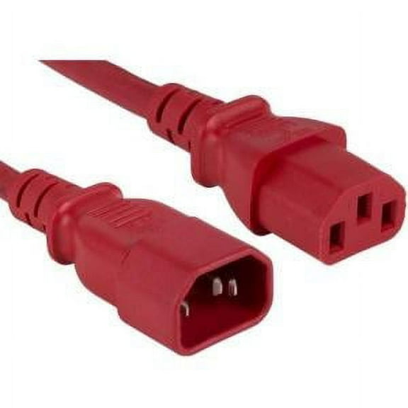 8FT RED C13 TO C14 POWER EXTENSION CORD