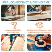 SmartArt Epoxy Resin 16 oz Kit | Easy to Use, Crystal Clear, Super Glossy, Durable, UV Resistant | for Arts & Crafts, Jewelry, Tabletops, Casting Molds, DIY - (8 oz + 8 oz)