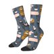 thumbnail image 1 of Fotbe Llama and Cactus Calcetas Largas con Estampado para Hombre y Mujer – Calcetas de Compresión Transpirables y Elásticas, Viajar y Uso Diario Talla 5-11, 1 of 6
