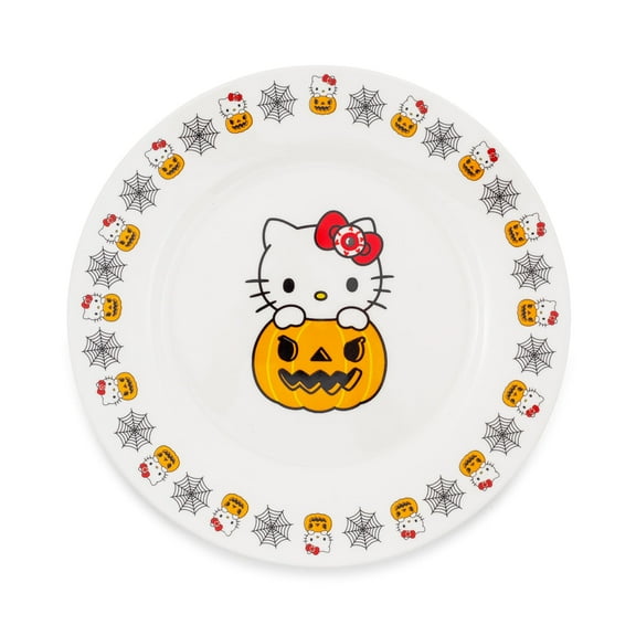 Sanrio Hello Kitty Pumpkin Boo 8-Inch Ceramic Dinner Plate