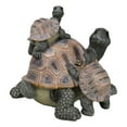 thumbnail image 4 of Nautical Marine Turtle Tortoise Mother Piggybacking Hatchlings Family Figurine, 4 of 9