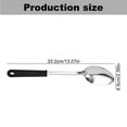 thumbnail image 3 of YDNGF 13" Stainless Spoon Kitchen Utensils Cooking Utensils Long Handled Large Spoon Soup Spoon Rice Spoon for Cooking, Basting, Serving, Metal Utensil, Durable, Solid Construction, 3 of 5