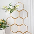 thumbnail image 2 of Efavormart 6ft Gold Metal Honeycomb Floor Standing Balloon Display Arch, Wedding Flower Frame Backdrop Stand, 2 of 11