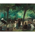 thumbnail image 3 of Glackens, William 14x12 Black Modern Framed Museum Art Print Titled - The Drive Central Park, 3 of 5