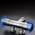 thumbnail image 4 of G1/2 x 1/2 304 Stainless Steel Two Three-Way Angle Valve, Double Handle Double Control Single Cold Multi-Function Faucet Edition a_Perfect Gift, 4 of 5