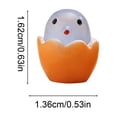 thumbnail image 3 of Easter Bling In Dark Chicks Figurines Mini Chick Statues For Easter Egg Stuffers Garden Decor, 3 of 6