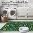 thumbnail image 5 of ODIKA 4'x6' Machine Washable Non-Slip Area Rug, Artful Botanical Arrangement High Traffic Rug, Green, 10046, 5 of 5