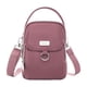 thumbnail image 1 of Bolsa de teléfono celular de varios compartimentos para mujeres de color rosa, impermeable, de tela Oxford casual, bandolera, 1 of 2
