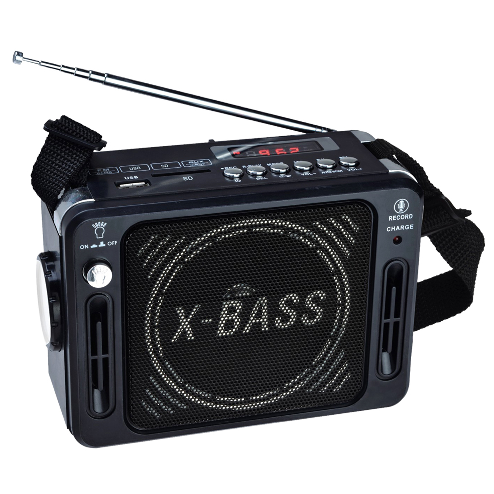 QFX Karaoke Multimedia Speaker with FM Radio Black