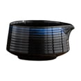 thumbnail image 4 of TISHITA Japanese Matcha Bowl Matcha Cup Gift Tea Bowl 500ml Portable Handmade Matcha Ceremony with Pouring Spout for Tea Room Kitchen Dark Blue, 4 of 8