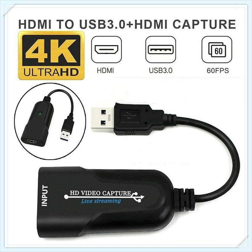 Hdmi Usb Video Capture Device Hdmi To Usb 3 0 Video Audio Capture Recorder Grabber 1080p For Xbox Ps4 Dvd Camera Live Streaming Walmart Com Walmart Com