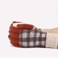 thumbnail image 4 of Winter Touch Autumn and Winter Checkerboard 5-Finger Touch Screen Gloves Touch Screen Gloves, 4 of 4