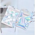 thumbnail image 3 of DPTALR 100 Pcs Sacs Refermables Anti-Odeur Holographiques Ziplock en Aluminium, 3 of 7