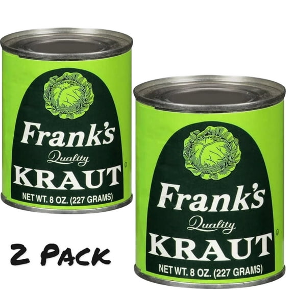 ( 2 Pack ) Frank's Quality Shredded Sauerkraut, 8 oz, Can