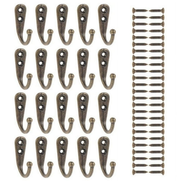 20x Antique Wall Mounted Hook Key Holder Letter Rack Hanger Hanging Decor