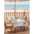 thumbnail image 2 of Outdoor Tablecloth with Umbrella Hole for Patio/Picnic/Party/Camping, Tropical Botanical Waterproof Table Cloth Rectangle Table Cover Washable, Farmhouse Leaves Floral Watercolor (60"x 102"), 2 of 9