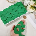 thumbnail image 3 of 10 Yard 1.58 Inch Large Christmas Green RIC Rac Trim Wave Bending Fringe Ribbon Jumbo Forest Green Rick Rack Wavy Edge Ribbon Fabric Zig Zag Trim for Sewing Wedding Dress Gift Wrapping, 3 of 9