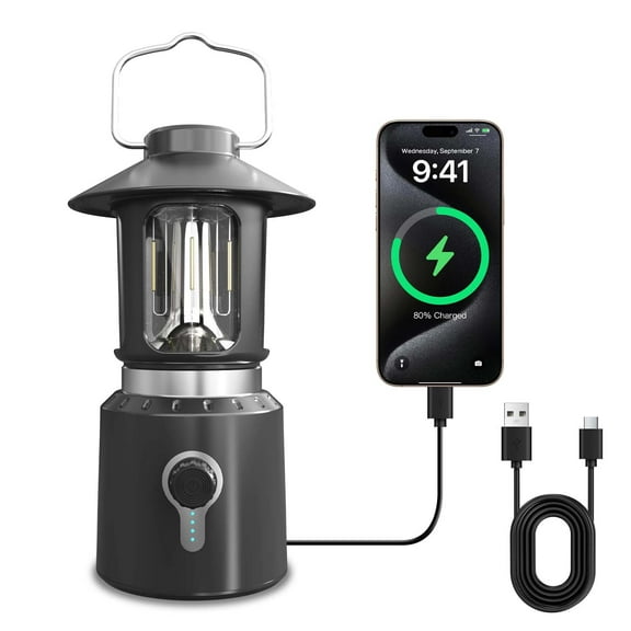 StretchBright Pro Telescopic Camping Lantern - 1000 Lumen Adjustable Height Light, 8000mAh Power Bank & Emergency Light for Hiking, Blackouts, Survival Gear