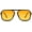 Black/Yellow, variant on Retro Square Aviator Sunglasses for Men & Women, Polarized UV400, 90s Vintage Style, Multi-Color Lenses, Lightweight Frame
